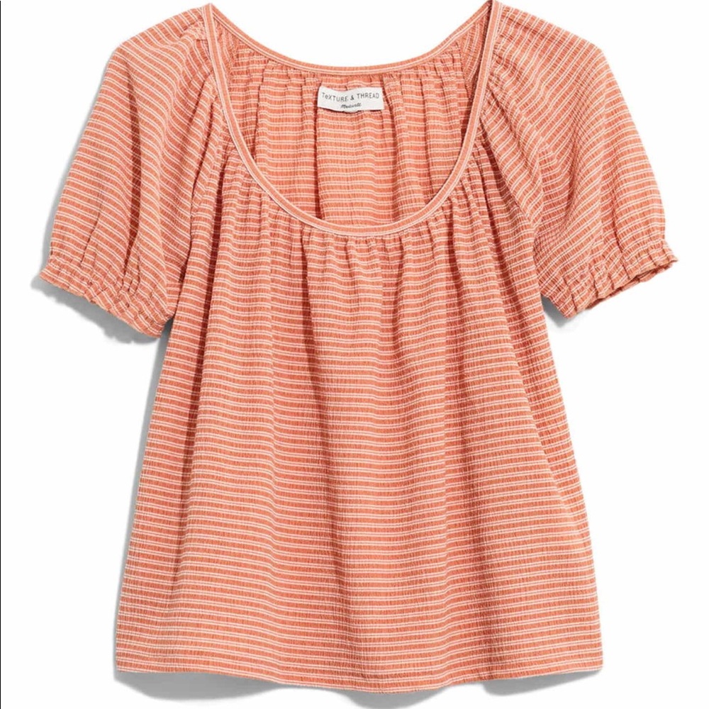 LAST 1! Madewell Texture & Thread Peasant Top 3X - Picture 3 of 7